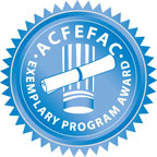 American Culinary Federation Exemplary Status logo, links to ACF's exemplary website
