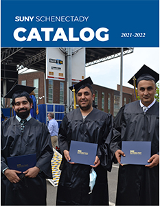 Cover of the 2021-2022 College Catalog, links to the file on Issuu.com