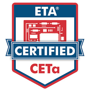 ETA Certified CETa badge.