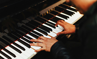 Man playing the piano.