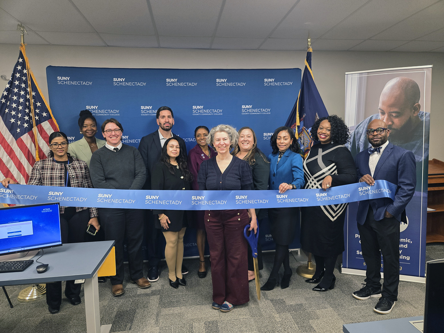 SUNY ATTAIN Lab Ribbon Cutting Group