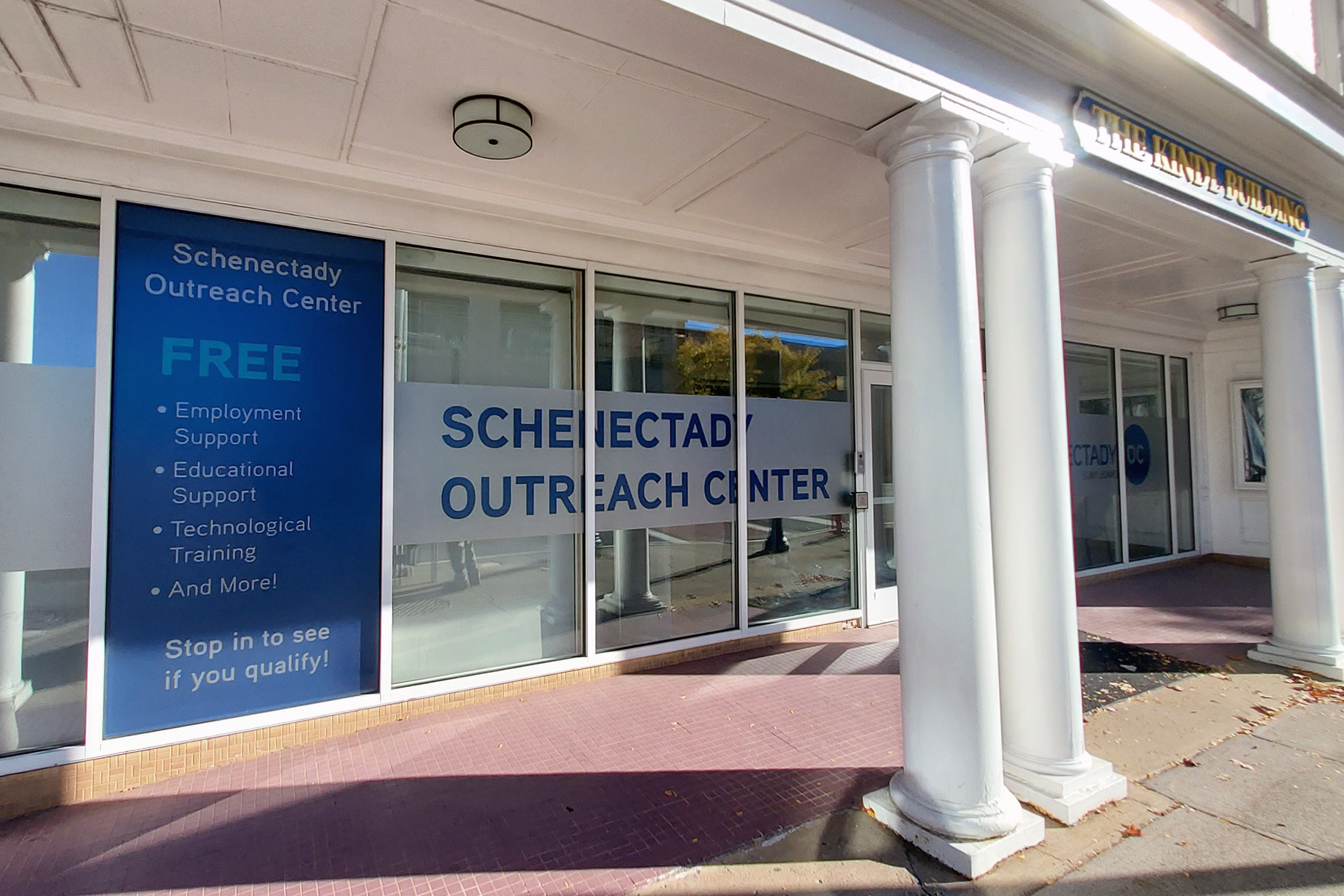 Exterior of Schenectady Outreach Center (SOC), 201 State Street