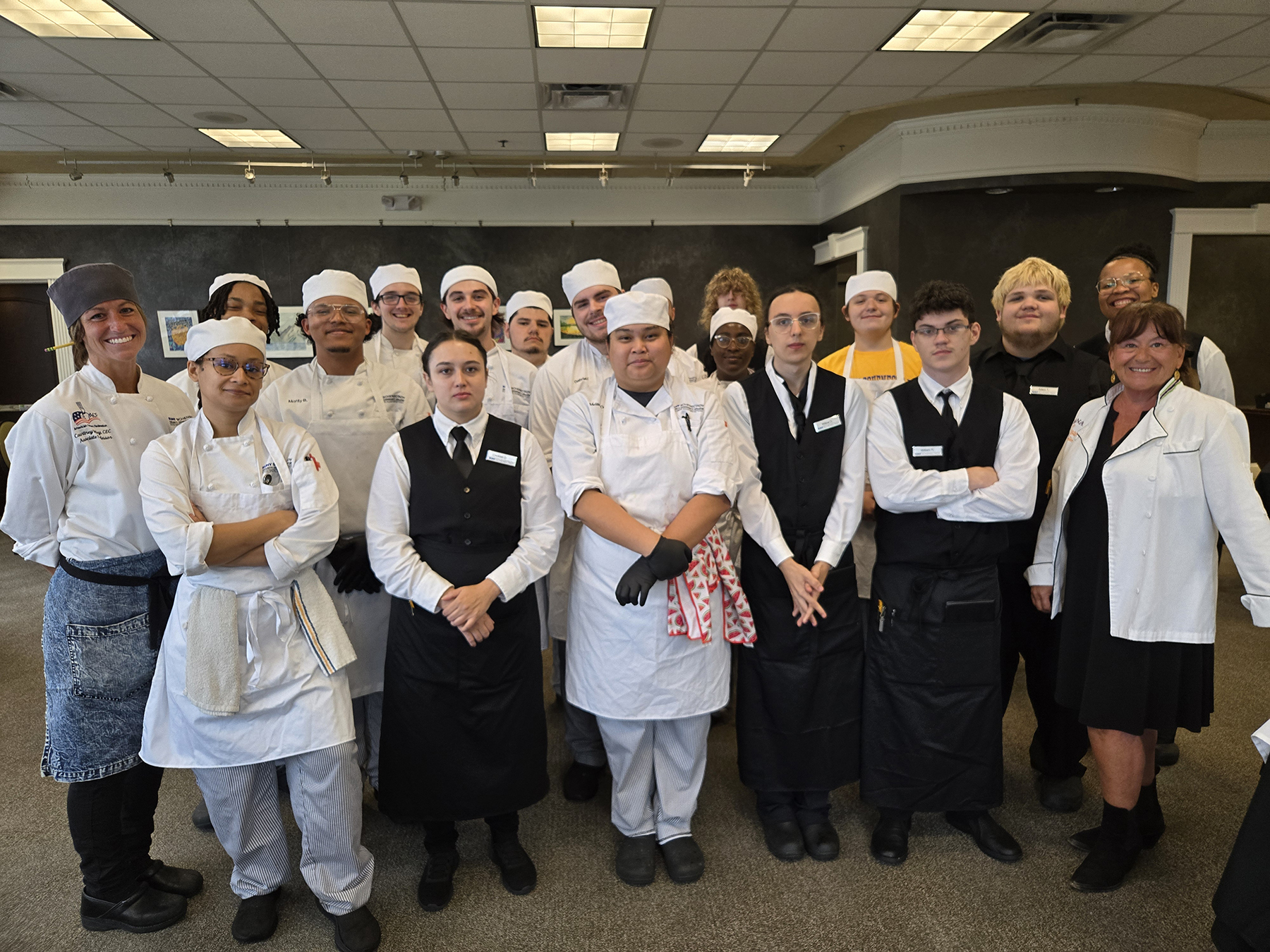 Chefs Group Photo Inside Casola Dining Room 