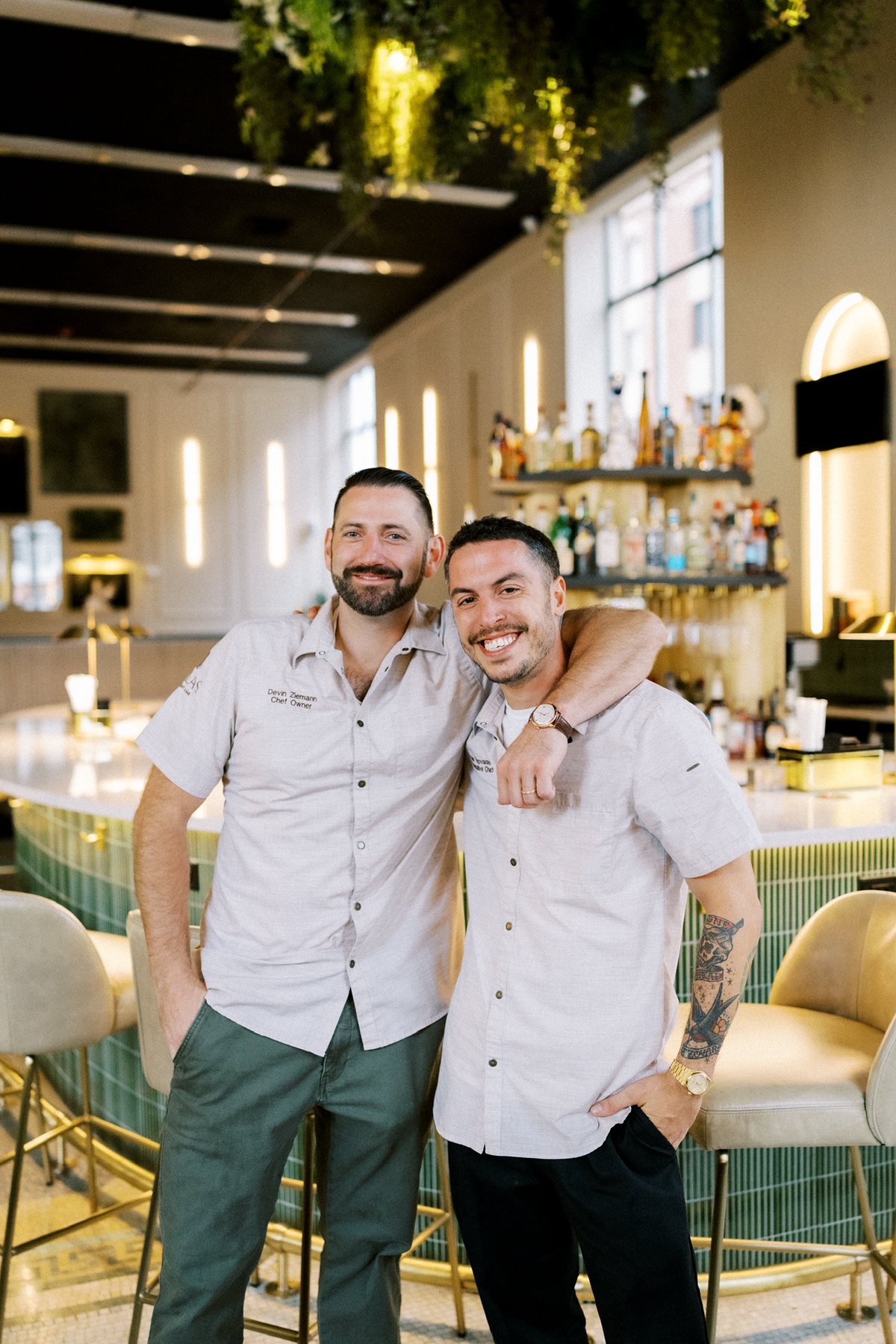 Chef Mo Tzovaras and Devin Ziemann