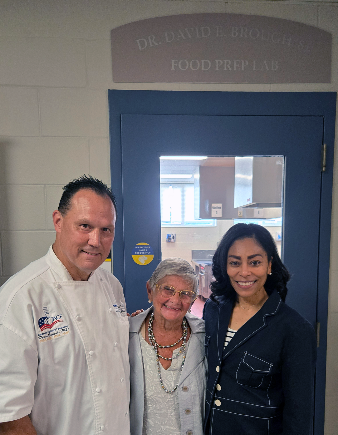 Dave Brough, Joan Dembinski, and Dr. Nicole Reaves