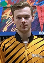 Photo of bowler Kenny Keefer in uniform
