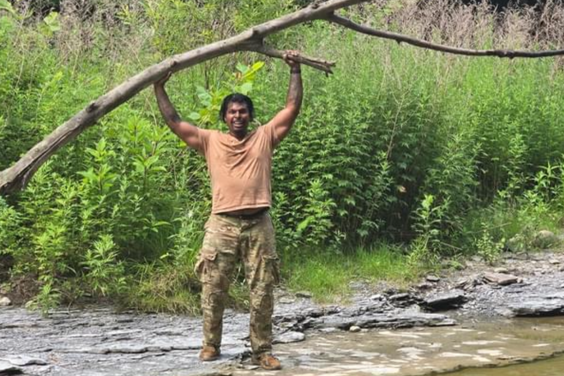 Parsram Pernanand standing outside near tree