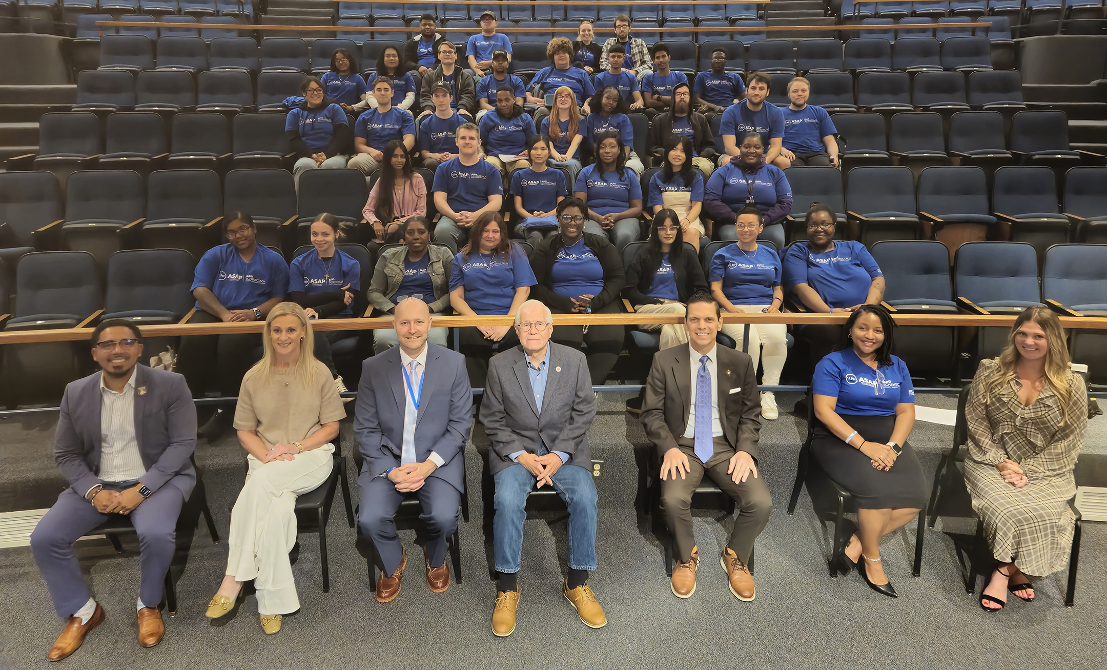 ASAP program student and special guests, seated in the auditorium