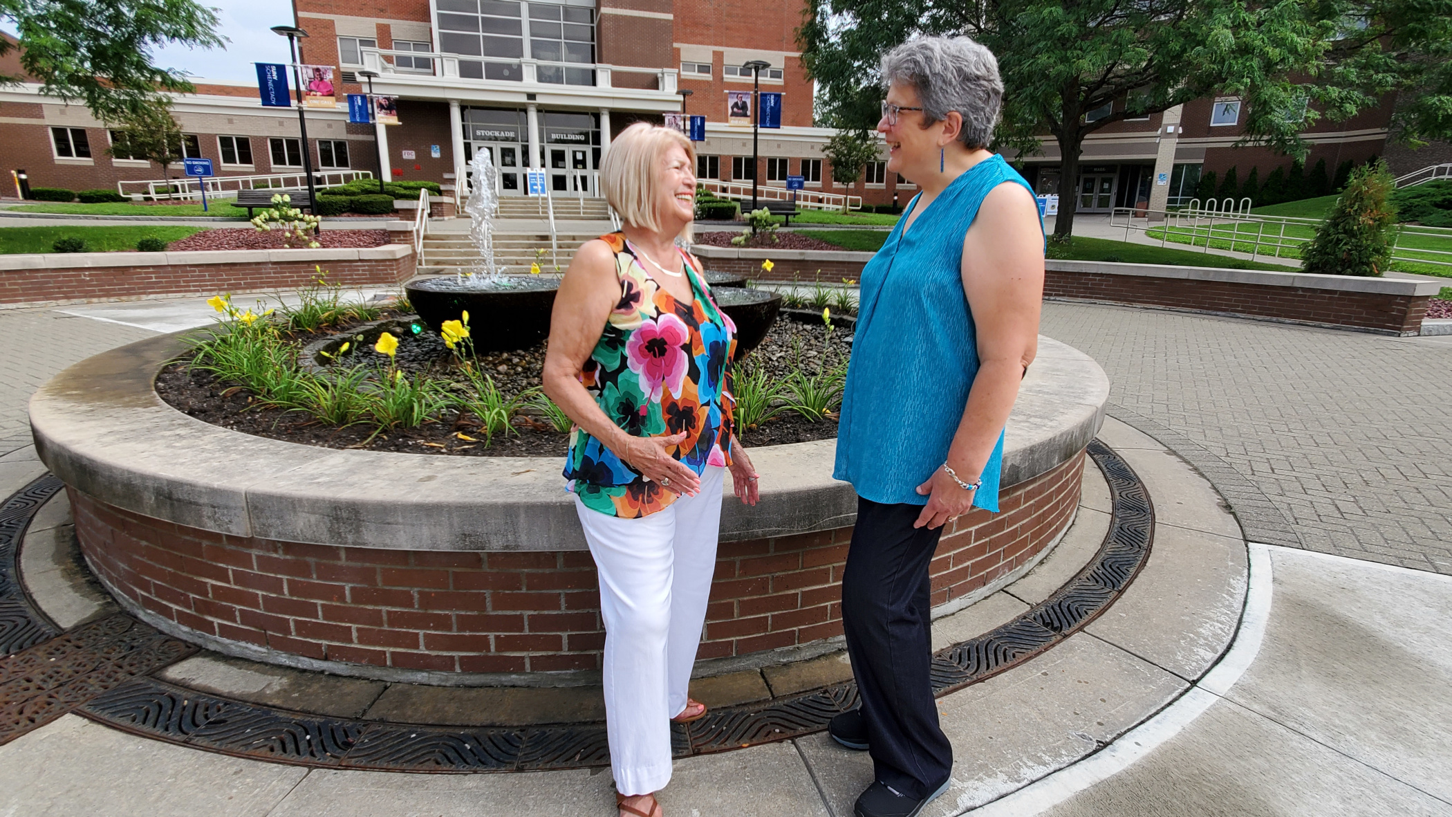 Sonia Casella and Cindy Zielaskowski in quad