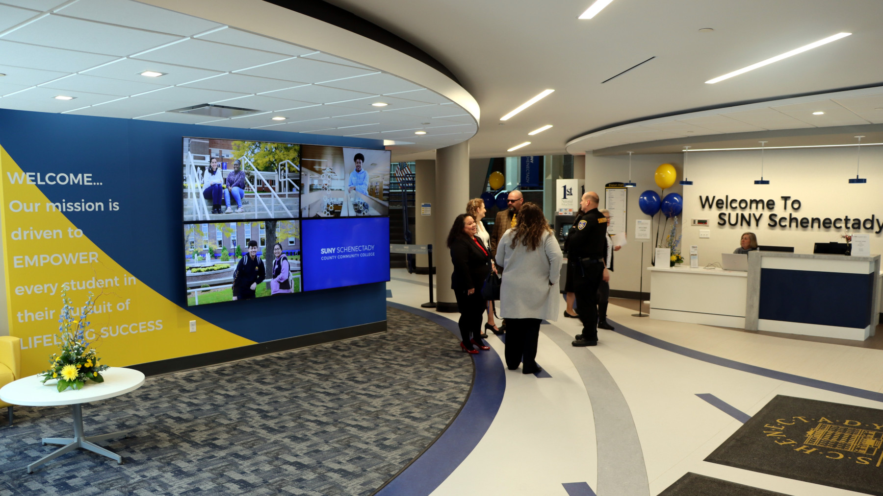 Welcome Center and Welcome Desk, Elston Hall Lobby