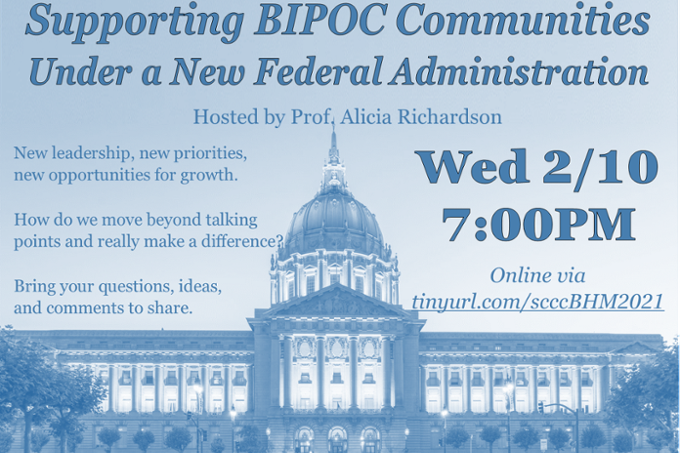 BIPOC College Community Conversation poster