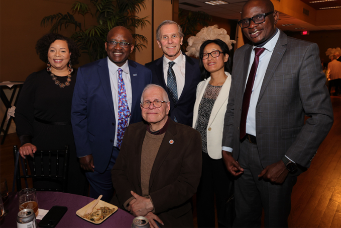 Group photo of people at Food for Thought & All That Jazz