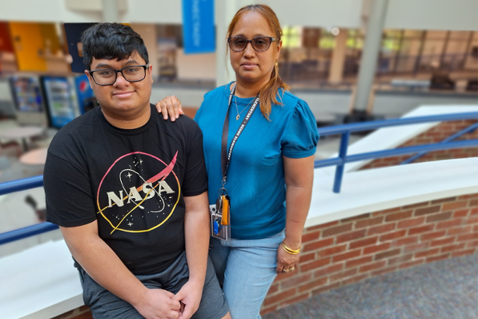 Mother and son graduates, Class of 2025