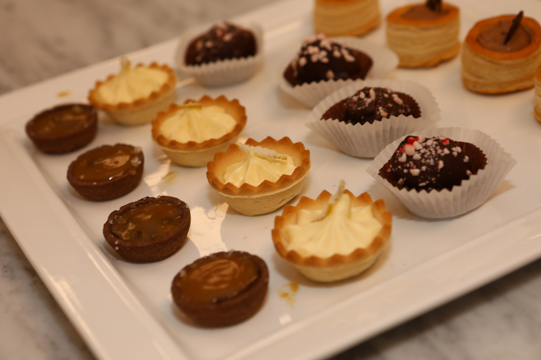 Chocolate and confections on a plate