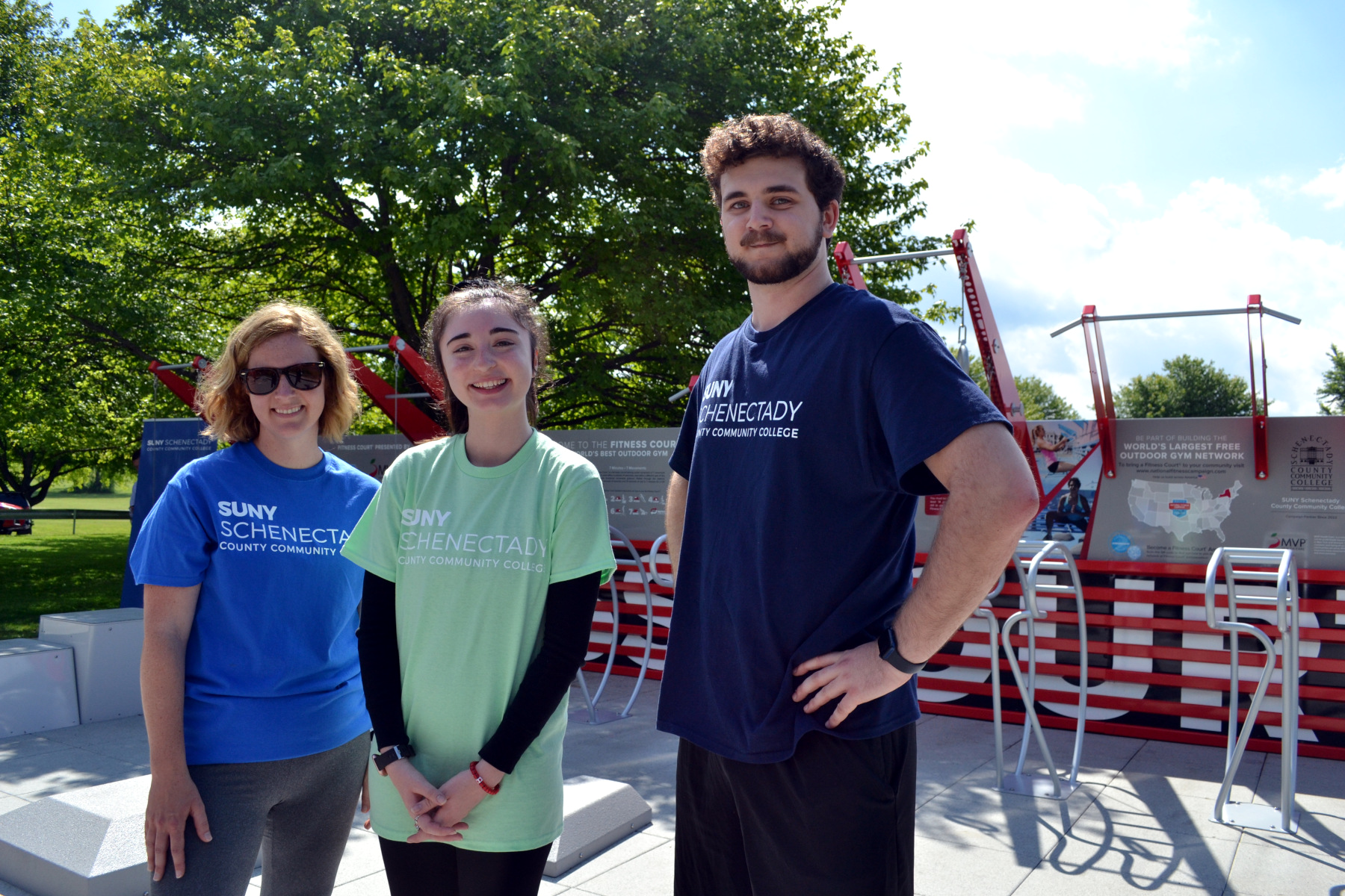 SUNY Schenectady students, alumni, staff at new MVP Health Care Fitness Court