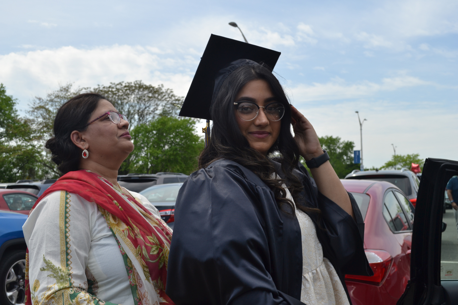 Graduate and her mother